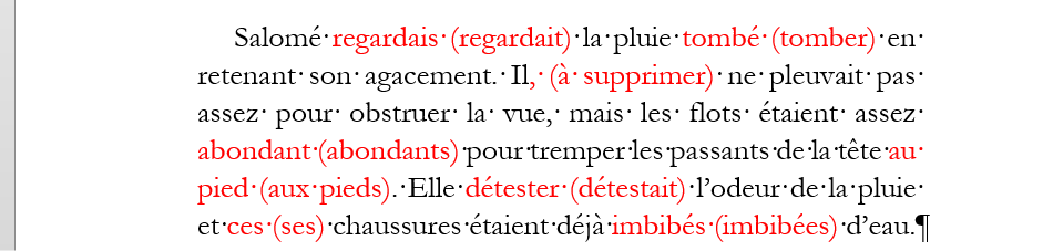 exemple correction