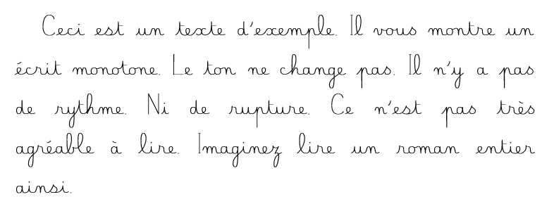 conseils d'écriture rythme